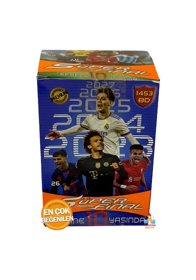 Süper Final 2023 Futbol Oyuncu Kartları - All Star 10. Yıl Özel Tasarım 400 Adet