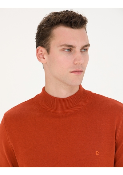 Pierre Cardin Erkek Kiremit Triko Kazak 50276161-vr031 Kiremit