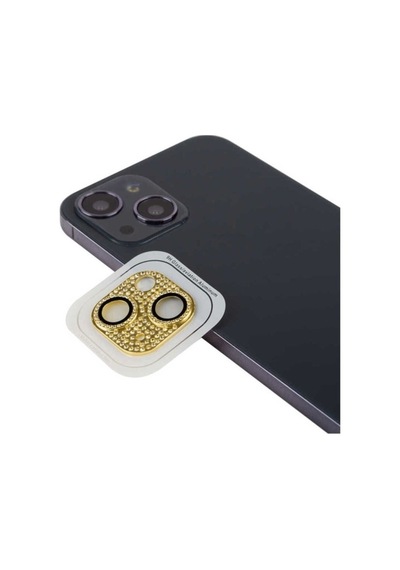 Apple Uyumlu iPhone 13 Mini Zore Cl-08 Kamera Lens Koruyucu Gold