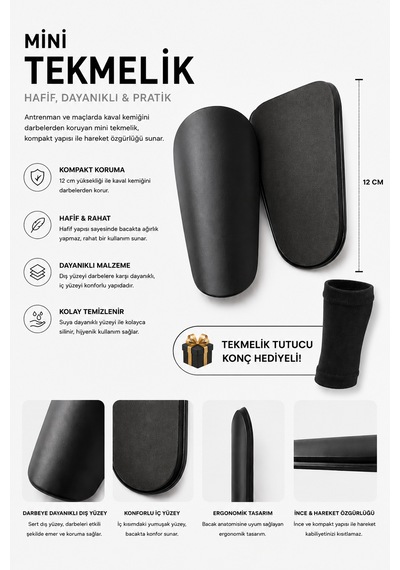 Voltrike Siyah Mini Tekmelik 12 Cm Diğer