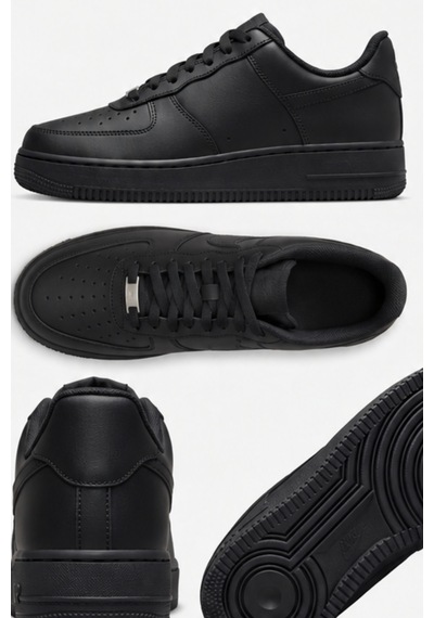 Aeterna Premium Unisex Sneaker - Dayanıklı Taban Rahat Siyah Ayakkabı