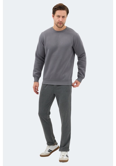 Slazenger Konnor In Erkek Koyu Gri Sweatshırt Koyu Gri