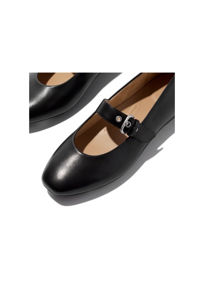 090 All Black Babet Kadın E3d-090 / D07 Fitflop Delıcato Soft Leather Mary Janes 090 All Black