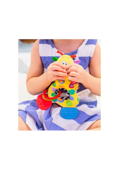 Zürafa Bebek Diş Kaşıyıcı Özellikli Çıngırak Peluş Oyuncak Ötmeli Karışık Renkler