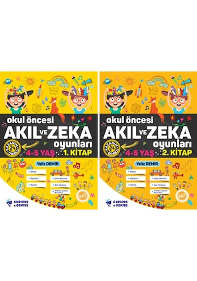 Ilkokul Akıl ve Zeka Oyunları Okul Öncesi 4-5 Yaş Seti 2 Kitap