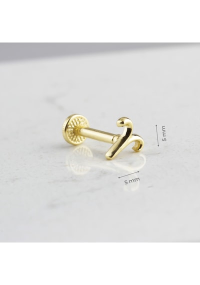 Glorria Altın Koç Burcu Tragus Piercing Çok Renkli