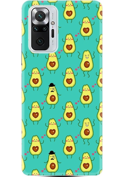 Xiaomi Redmi Note 10 Pro Kılıf Desenli Oynayan Avokadolar 1770