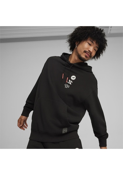Puma X Staple Graphic Hoodie Erkek Sweatshirt-siyah