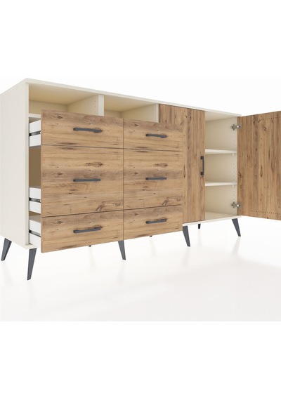 Kronos Konsol 4 Raflı 6 Çekmeceli 2 Kapaklı 176x59x99 Aytaşı-çam Atlas Çam - Aytası Kronos Konsol 4 Raflı 6 Çekmeceli 2 Kapaklı 176x59x99 Aytaşı-çam Atlas Çam - Aytası