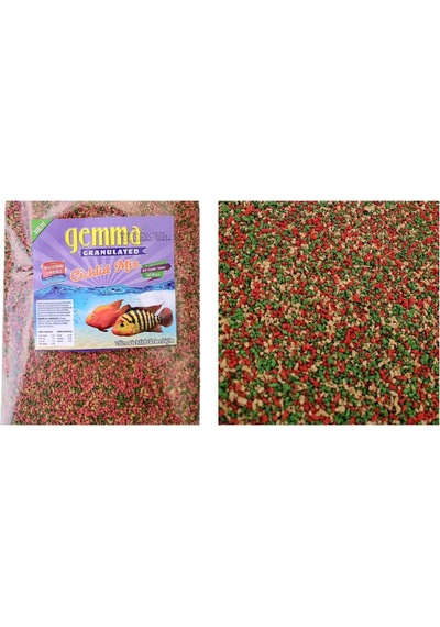 GEMMA Tüm Cichlid Ciklet Türleri İçin Balık Yemi 360 gr 1150 ml