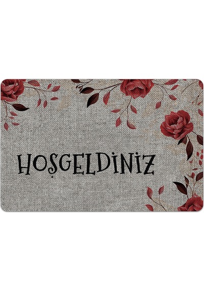 Evaşk Kapı Önü Paspası Vinil Kaymaz Tabanlı 45 X 70 Evaşkdm11104