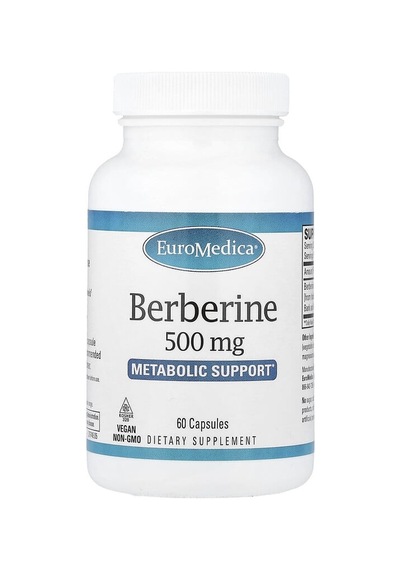 Euromedica, Berberine, 500 Mg, 60 Capsules