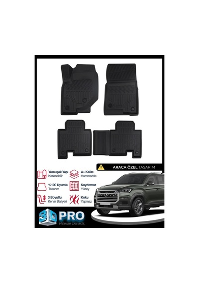 Ssangyong Musso 3d Havuzlu Paspas 2018 2019 2020 2021 2022 2023 2024 2025 2026 Model