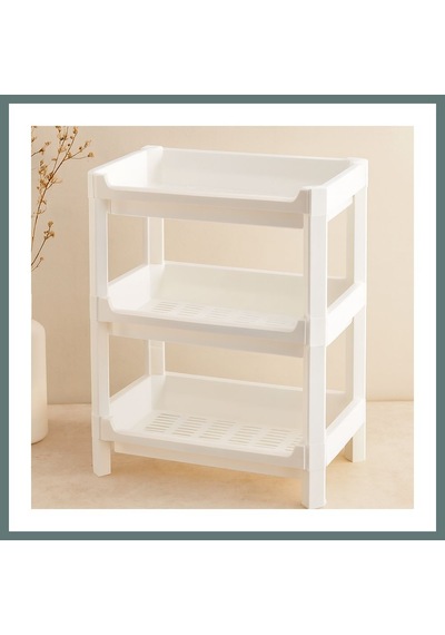 Ventra 3 Katlı Geniş Sepet Organizer Raf Ünitesi 510x205x685 Mm Ventra Çok Renkli