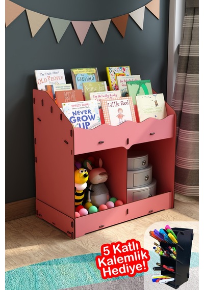 Toby Ahşap Montessori Kitaplık Bebek Çocuk Odası Eğitici 6 Bölmeli İskandinav Tarz Raflı Kitaplık Pembe - 681074137 Pembe Toby Ahşap Montessori Kitaplık Bebek Çocuk Odası Eğitici 6 Bölmeli İskandinav Tarz Raflı Kitaplık Pembe - 681074137 Pembe
