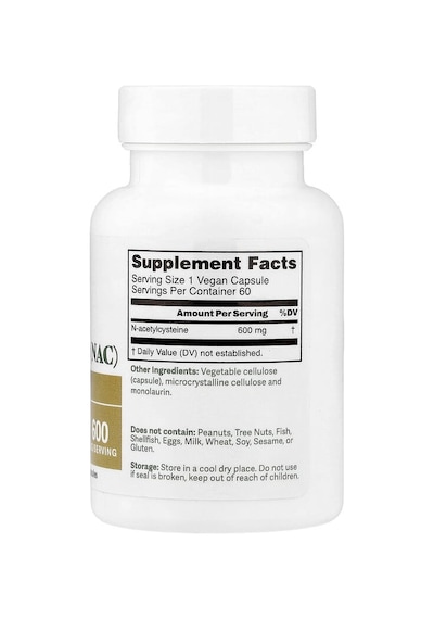 Dr. Murray's, N-ac, 600 Mg, 60 Vegan Capsules