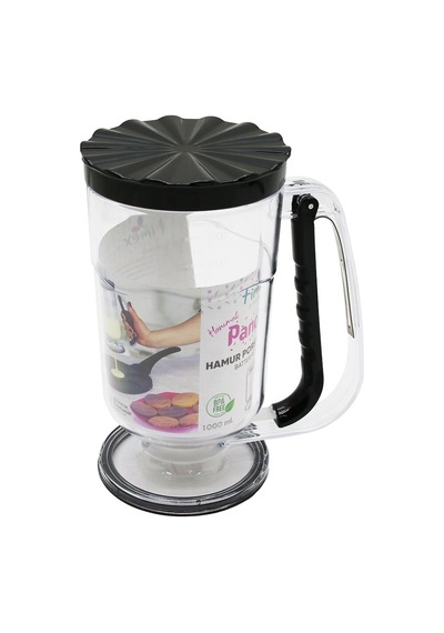Hamur Porsiyonlayıcı - 1000 Ml Kapasiteli - Karıştırıcı - Plastik Açık Gri