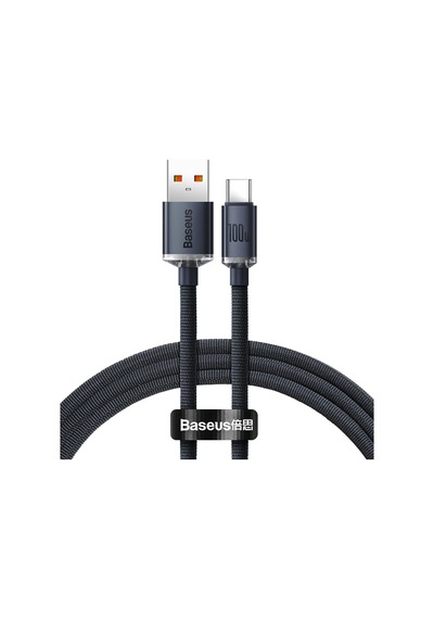 Baseus Crystal Shine Usb-a - Type-c Hızlı Şarj Veri Kablosu 100w 5a 1,2m Siyah İphone İle Uyumlu Değildir Sku: Zeus8690010050151