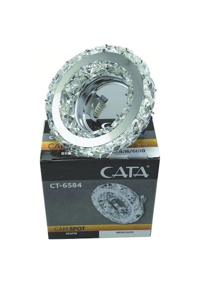 Cata Ct-6584 Berfin Dekoratif Cam Spot Beyaz