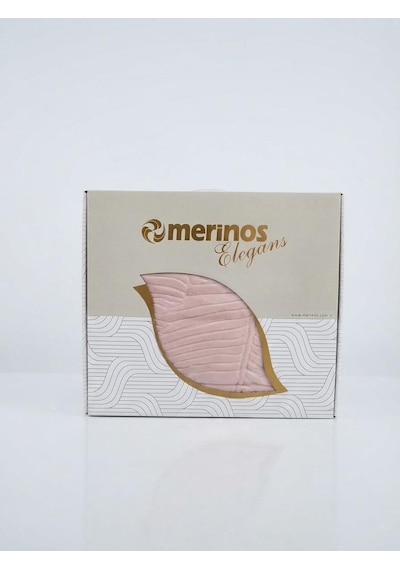 Merinos Elegans Embos Çift Kişilik Battaniye 220 X 240 Pudra
