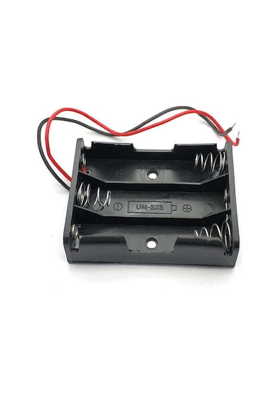 3'lü Aa Kalem Pil Kutusu Yuvası 4.5v Kablolu Kalem Pil
