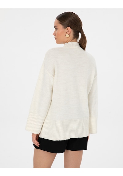 Pierre Cardin Kadın Ekru Kazak /triko 50310958-vr019 Ekru