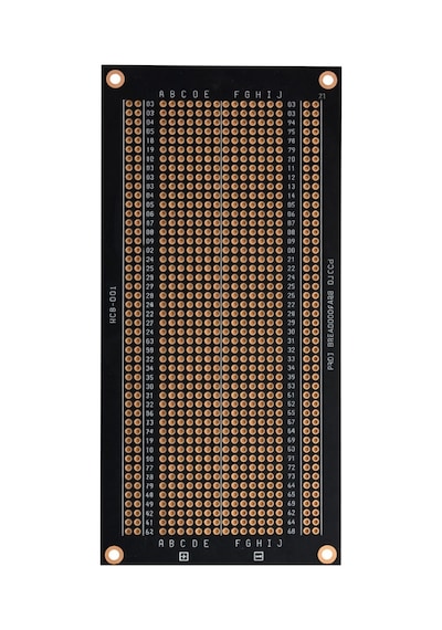 Oem Pcb-001 900 Noktalı Siyah Bakırlı Çift Yüzlü Pcb Proto Board 164x64mm