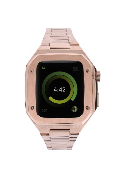Kilifone -  Apple Uyumlu  Watch  7 45mm - Kordon Metal Kordon Krd-64