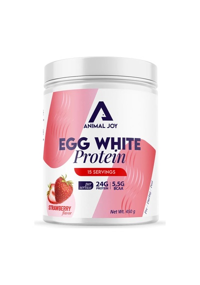 Egg White Protein Tozu Çilek Aromalı - 15 Servis - 450 Gr