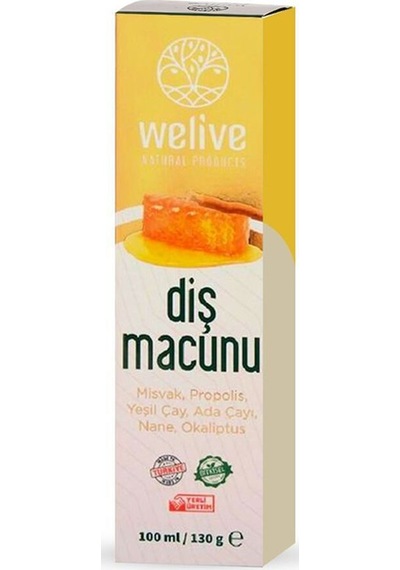Doğal Diş Macunu 100 Ml Misvak, Propolis, Yeşil Çay, Adaçayı, Nane Ve Okaliptüs İçerikli Tam Koruma