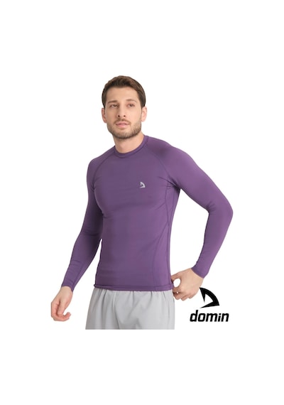 Hnc Sport Erkek Uzun Kol Mor Ter Tutmaz Fit Compression Spor Body Tshirt