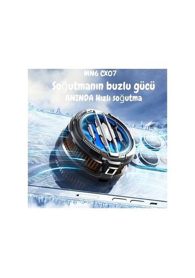 Memo Cx-07 Mandallı Telefon Soğutucu Fan Aliminyum Manyetik Destekli Soğutucu Radiator İle Uyumlu Çok Renkli