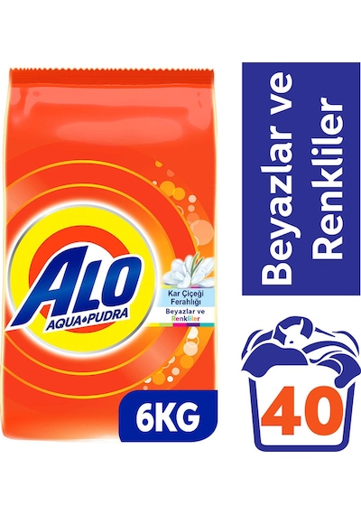 Alo Toz Çamaşır Deterjanı Beyaz & Renkli 40 Yıkama 6 KG