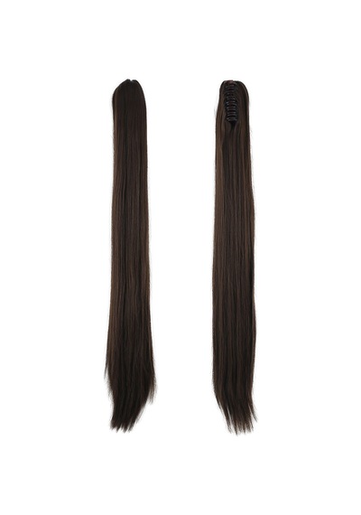 Tokalı Düz At Kuyruğu / Açık Kahve - Elm-01-462709 Karışık - Çok Renkli