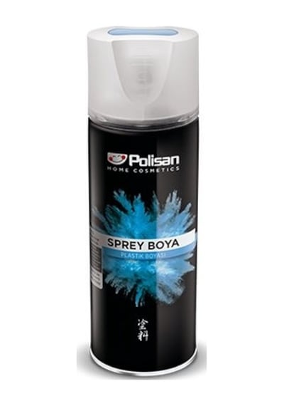Polisan Plastik Yüzey Sprey Boya Mat Siyah Ral 9004