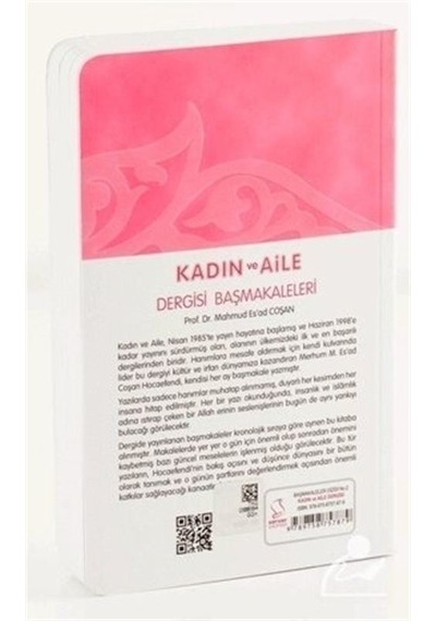 Kadın ve Aile / Başmakaleler 2 cep Boy / Prof. Dr. Mahmud Es .