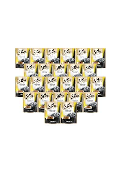 Sheba Selection Tavuk Etli Pouch Yetişkin Kedi Yaş Maması 24 x 85 G