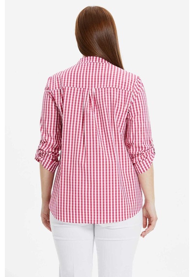 Selen Kadın Büyük Beden Bluz 24ysl8786 Fuşya