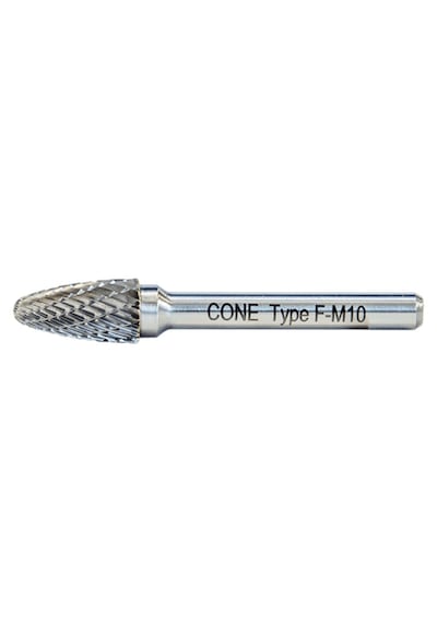 Cone Cone F Tipi Kavisli Silindir Karbür Kalıpçı Frezeleri 10mm