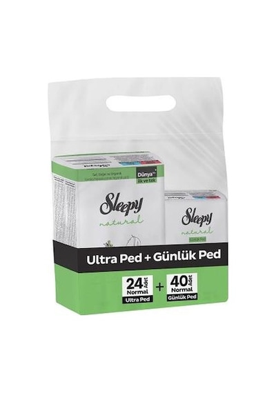 Sleepy Uzun Ultra Ped 20'li + Uzun Günlük Ped 32'li