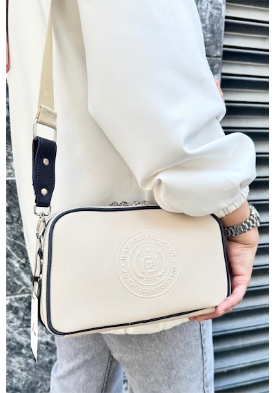 Just Polo Justpolo Kadın Omuz&postacı Çantası Ebat: Boy:16 En:26 Cm Bej Lacivert