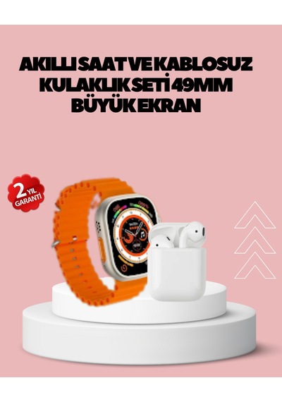 Watch 9 Max Akıllı Saat 45 Mm Geniş Ekran Kulaklık Seti