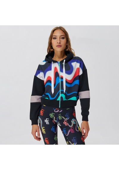Ace Nayman Angela Renkli Hoodie Sweatshirt Çok Renkli
