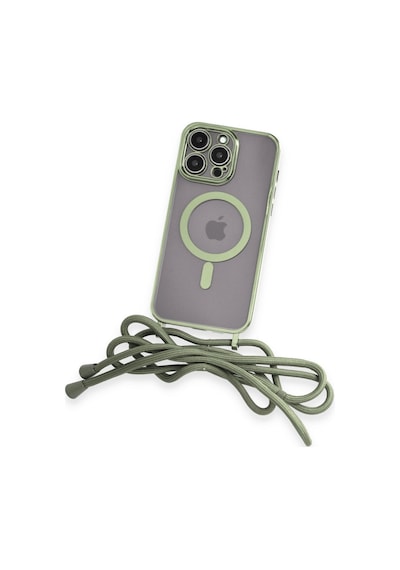Apple iPhone Uyumlu 12 Pro Kılıf Divo Lazer Askılı Magsafe Kapak - Koyu Yeşil Bzsxx00 1