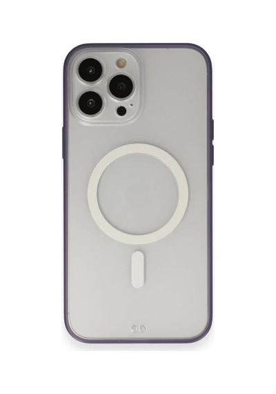 Apple Uyumlu   iPhone 14 Pro Max Kılıf Grand Magneticsafe Kapak - Mor
