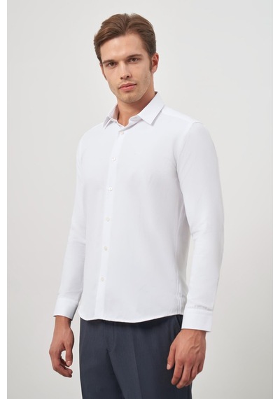 İmza Beyaz Uzun Kol Kendinden Desenli Armürlü 032 Sert Yaka Classic Slim Fit Gömlek 1004245151 Beyaz İmza Beyaz Uzun Kol Kendinden Desenli Armürlü 032 Sert Yaka Classic Slim Fit Gömlek 1004245151 Beyaz