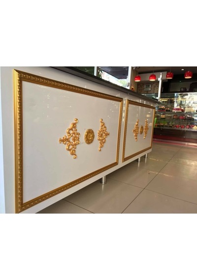 Decogold Saray Tavan Köşe Motif 27 18 Cm Gümüş