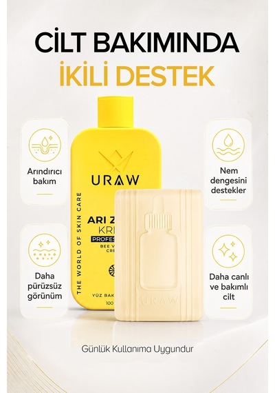 Sarı Kantaron Sabunu & Arı Zehri Kremi Seti Cilt Görünümünü Dengeleyici & Yenileyici Bakım