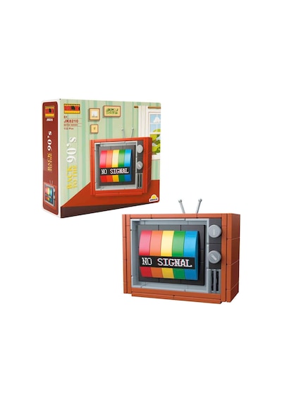 Oyuncak Renkli Televizyon Yapım Seti Blx 1988 Nostaljik Tasarım, Eğitici Yap-boz Oyuncağı