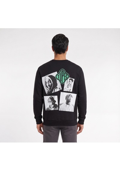 Blow Up Tupac Baskılı Siyah Erkek Sweatshirt 12006